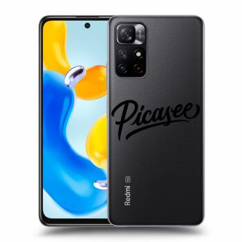 Picasee διαφανής θήκη σιλικόνης Xiaomi Redmi Note 11S 5G - Picasee - old logo - black