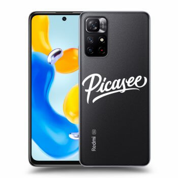 Picasee διαφανής θήκη σιλικόνης Xiaomi Redmi Note 11S 5G - Picasee - old logo - white