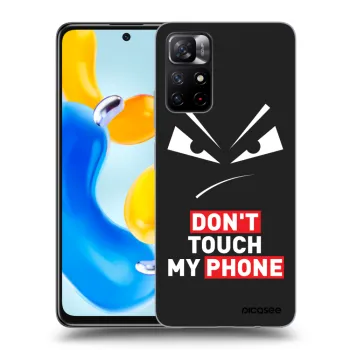 Picasee Μαύρη θήκη σιλικόνης για Xiaomi Redmi Note 11S 5G - Evil Eye - Transparent