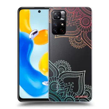 Picasee διαφανής θήκη σιλικόνης Xiaomi Redmi Note 11S 5G - Flowers pattern