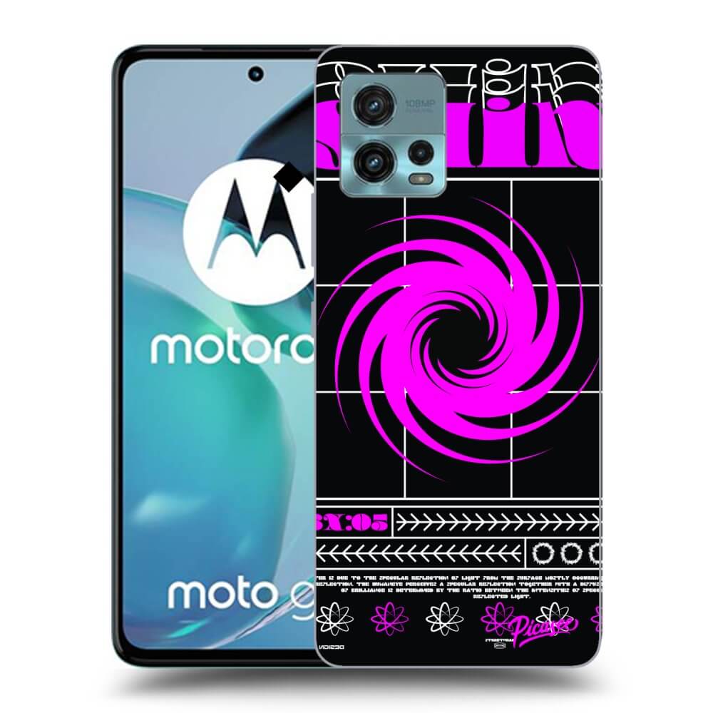 Picasee Μαύρη θήκη σιλικόνης για Motorola Moto G72 - SHINE