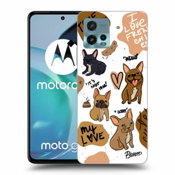 Picasee Μαύρη θήκη σιλικόνης για Motorola Moto G72 - Frenchies