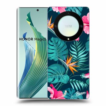 Θήκη για Honor Magic5 Lite 5G - Pink Monstera