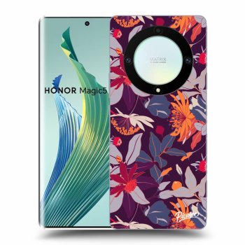 Θήκη για Honor Magic5 Lite 5G - Purple Leaf