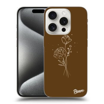 ULTIMATE CASE MagSafe pro Apple iPhone 15 Pro - Brown flowers
