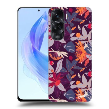 Θήκη για Honor 90 Lite 5G - Purple Leaf