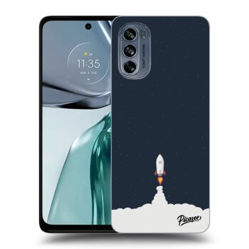 Picasee Μαύρη θήκη σιλικόνης για Motorola Moto G62 - Astronaut 2