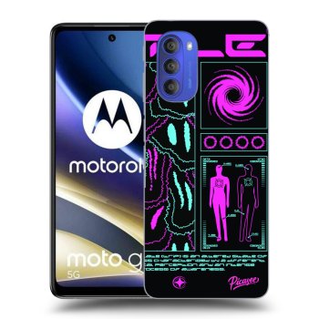 Picasee Μαύρη θήκη σιλικόνης για Motorola Moto G51 - HYPE SMILE
