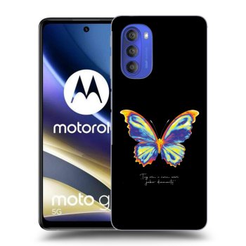 Picasee Μαύρη θήκη σιλικόνης για Motorola Moto G51 - Diamanty Black