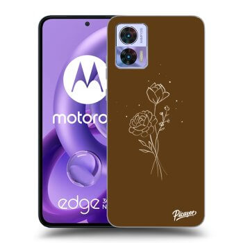 Θήκη για Motorola Edge 30 Neo - Brown flowers