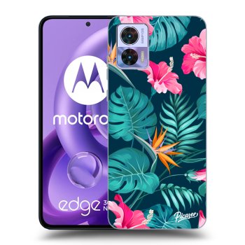 Θήκη για Motorola Edge 30 Neo - Pink Monstera