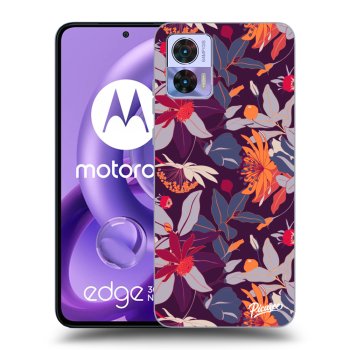 Θήκη για Motorola Edge 30 Neo - Purple Leaf