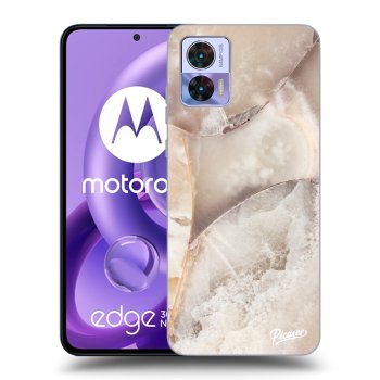 Θήκη για Motorola Edge 30 Neo - Cream marble