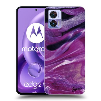 Θήκη για Motorola Edge 30 Neo - Purple glitter