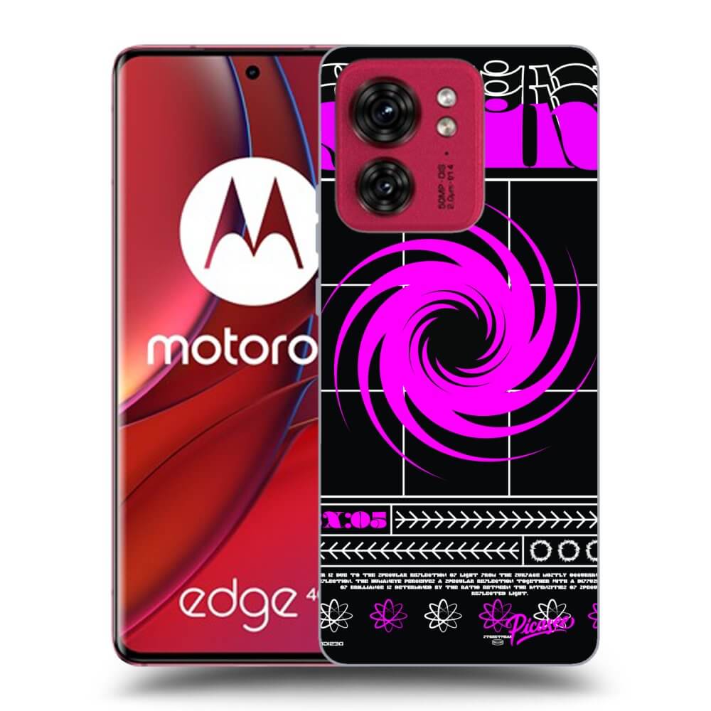 Picasee Μαύρη θήκη σιλικόνης για Motorola Edge 40 - SHINE