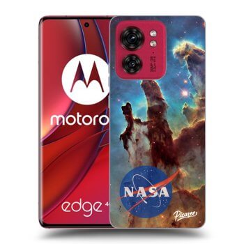 Picasee Μαύρη θήκη σιλικόνης για Motorola Edge 40 - Eagle Nebula