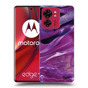 Θήκη για Motorola Edge 40 - Purple glitter