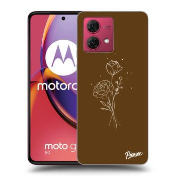 Θήκη για Motorola Moto G84 5G - Brown flowers