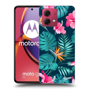 Θήκη για Motorola Moto G84 5G - Pink Monstera