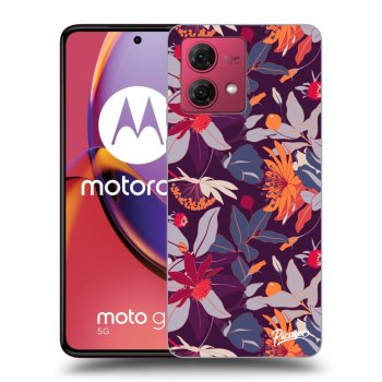 Θήκη για Motorola Moto G84 5G - Purple Leaf