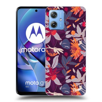Θήκη για Motorola Moto G54 5G - Purple Leaf