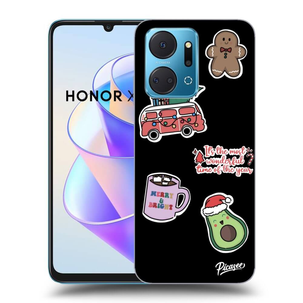 Picasee ULTIMATE CASE για Honor X7a - Christmas Stickers