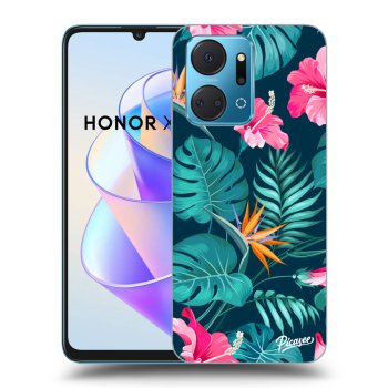 Θήκη για Honor X7a - Pink Monstera