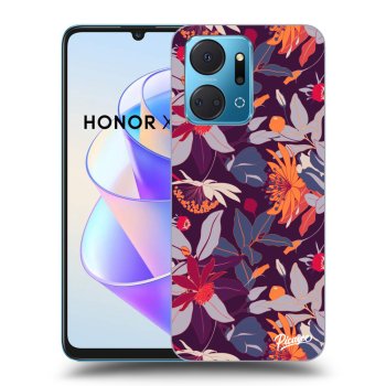 Θήκη για Honor X7a - Purple Leaf