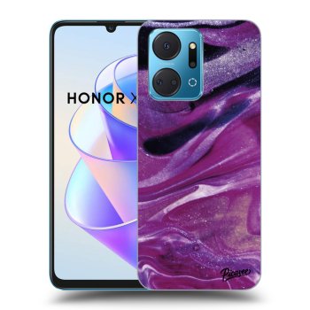 Θήκη για Honor X7a - Purple glitter