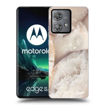 Θήκη για Motorola Edge 40 Neo - Cream marble