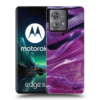 Θήκη για Motorola Edge 40 Neo - Purple glitter