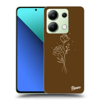 Θήκη για Xiaomi Redmi Note 13 5G - Brown flowers
