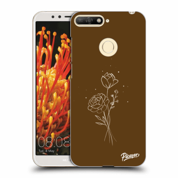 Θήκη για Huawei Y6 Prime 2018 - Brown flowers