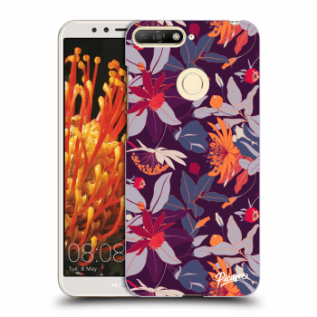 Θήκη για Huawei Y6 Prime 2018 - Purple Leaf