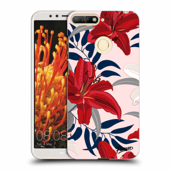 Θήκη για Huawei Y6 Prime 2018 - Red Lily