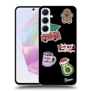 Θήκη για Samsung Galaxy A35 5G A356B - Christmas Stickers