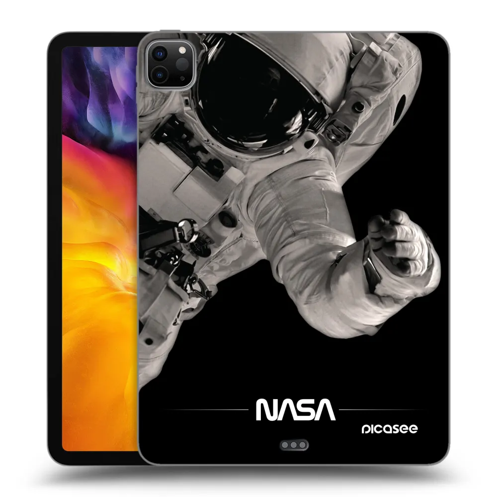 Picasee Μαύρη θήκη σιλικόνης για Apple iPad Pro 11" 2024 (7.gen.) - Astronaut Big
