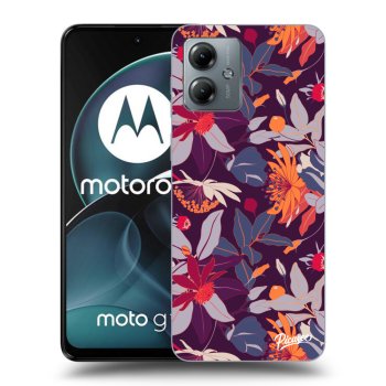 Θήκη για Motorola Moto G14 - Purple Leaf