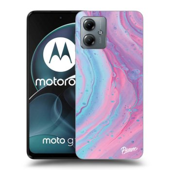 Θήκη για Motorola Moto G14 - Pink liquid