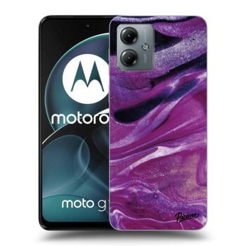 Θήκη για Motorola Moto G14 - Purple glitter