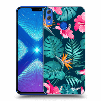Θήκη για Honor 8X - Pink Monstera