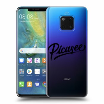 Picasee διαφανής θήκη σιλικόνης Huawei Mate 20 Pro - Picasee - black