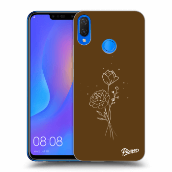 Θήκη για Huawei Nova 3i - Brown flowers
