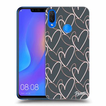 Picasee Μαύρη θήκη σιλικόνης για Huawei Nova 3i - Lots of love