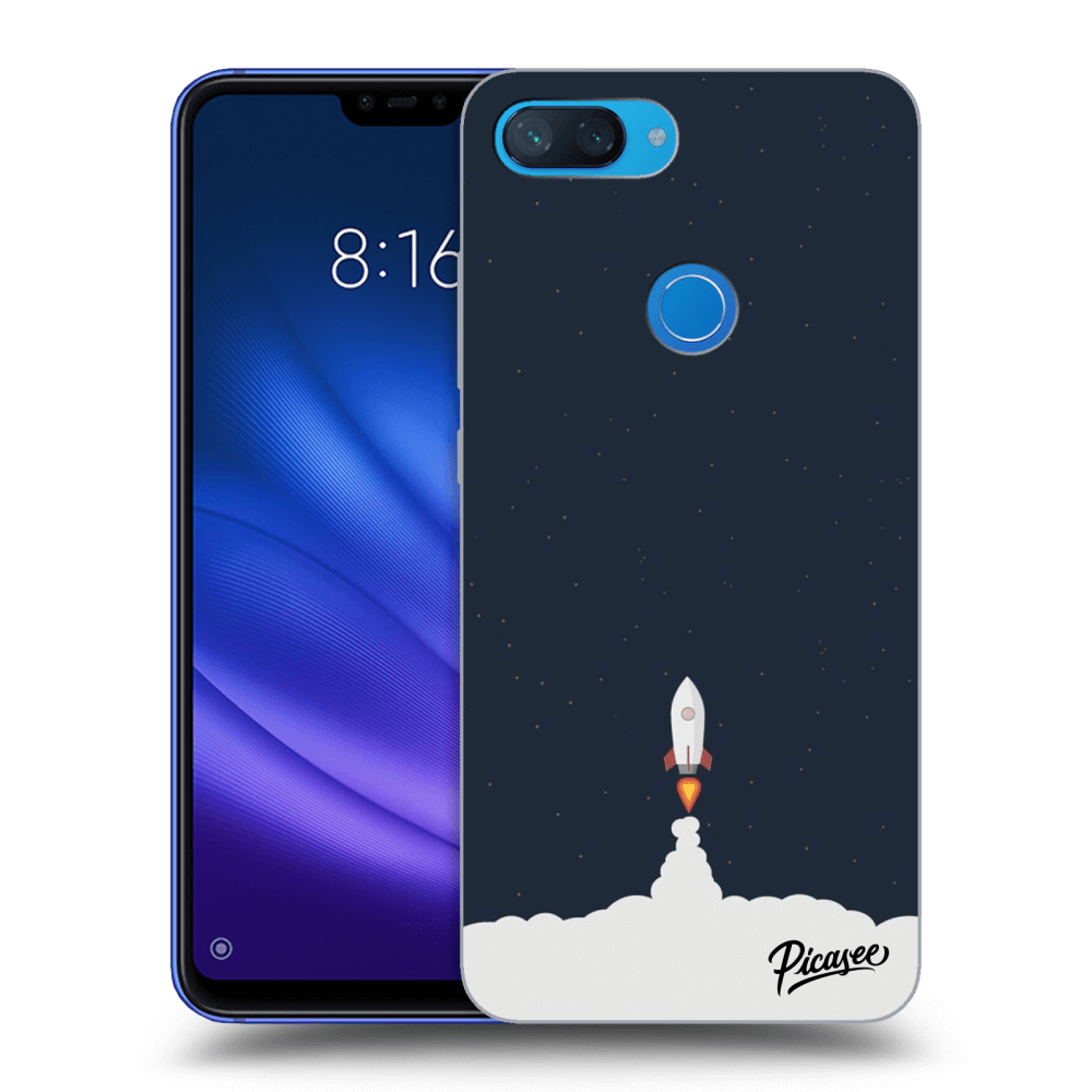 Picasee Μαύρη θήκη σιλικόνης για Xiaomi Mi 8 Lite - Astronaut 2