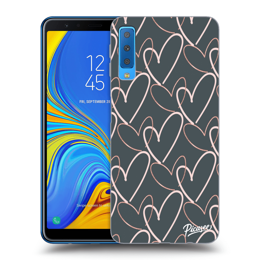 Picasee διαφανής θήκη σιλικόνης Samsung Galaxy A7 2018 A750F - Lots of love