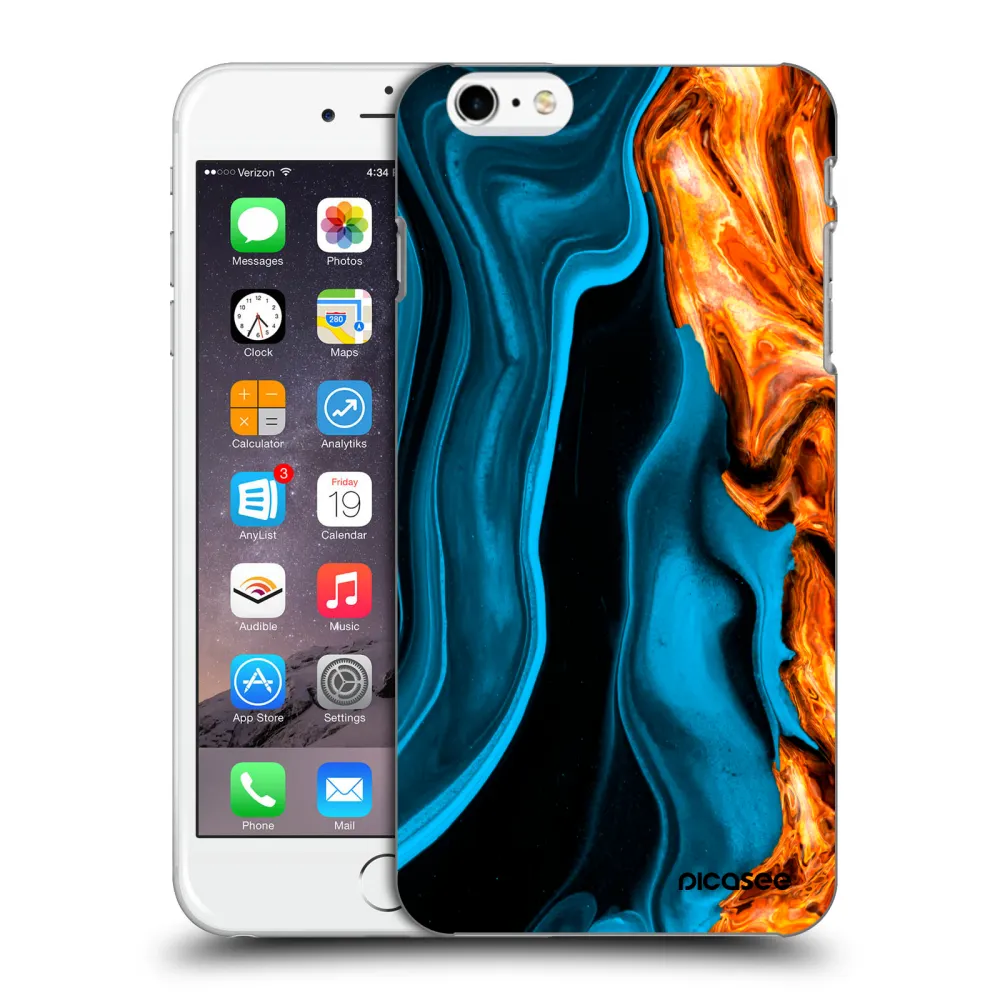 Picasee ULTIMATE CASE για Apple iPhone 6 Plus/6S Plus - Gold blue