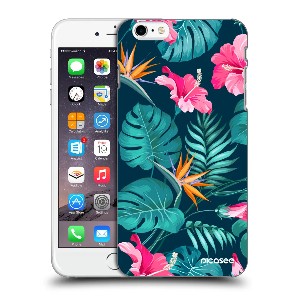 Picasee ULTIMATE CASE για Apple iPhone 6 Plus/6S Plus - Pink Monstera