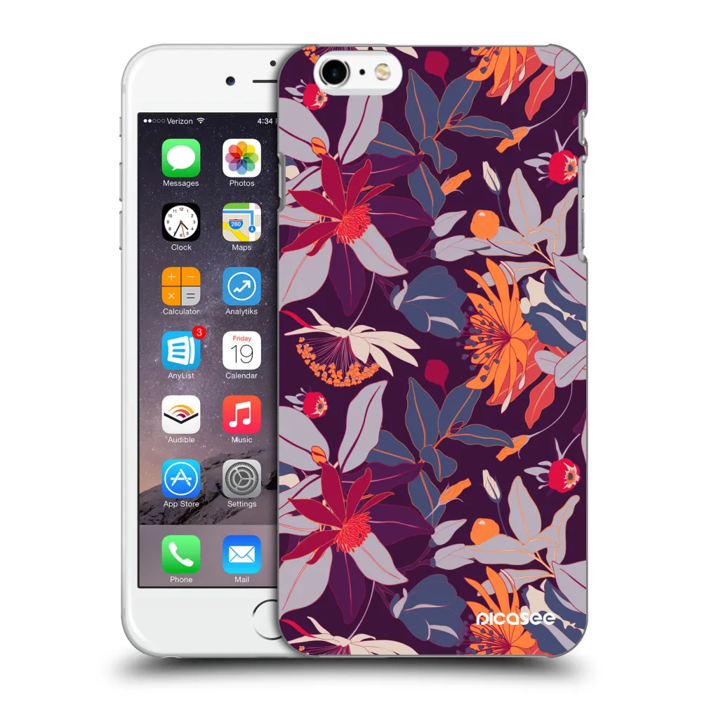 Picasee ULTIMATE CASE για Apple iPhone 6 Plus/6S Plus - Purple Leaf