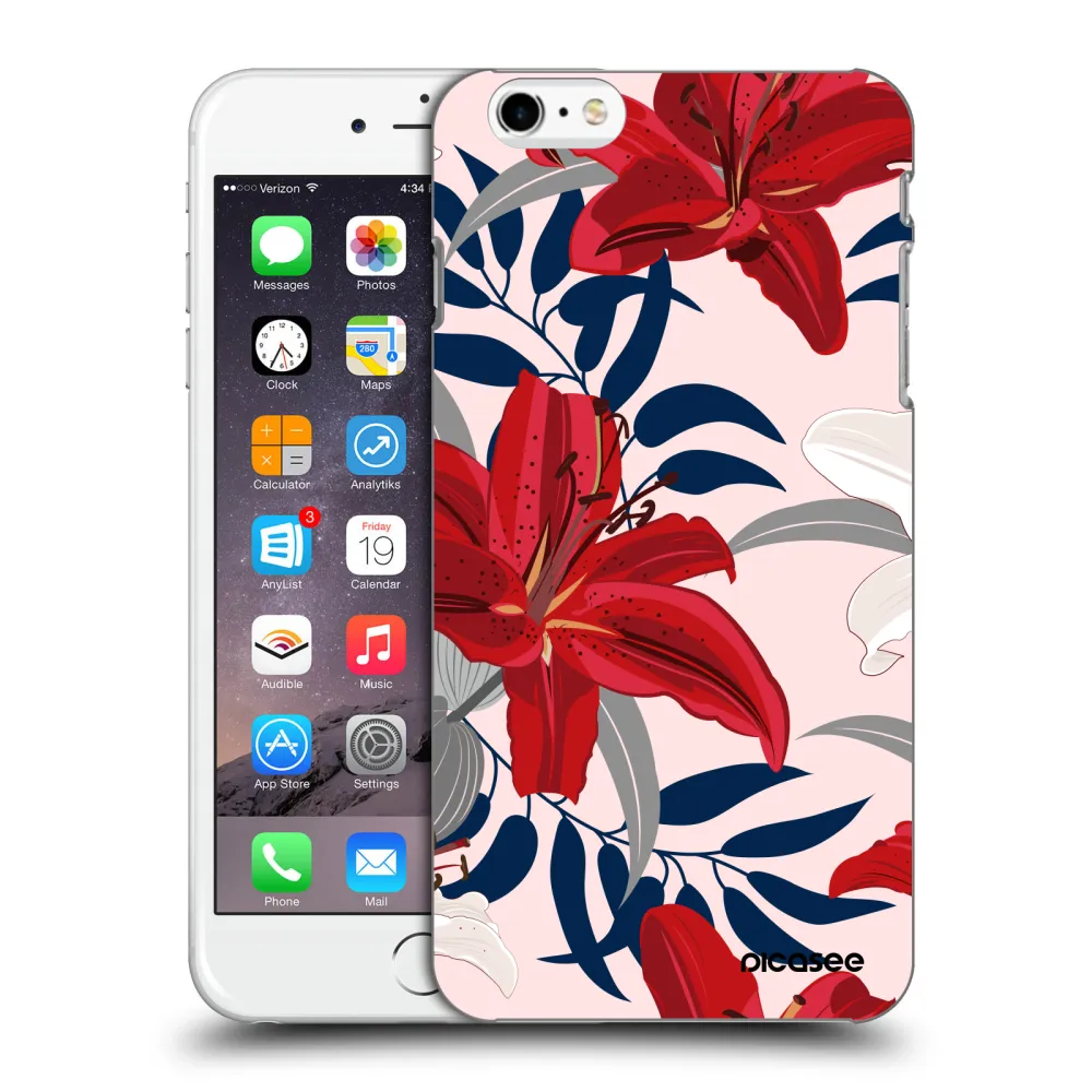 Picasee ULTIMATE CASE για Apple iPhone 6 Plus/6S Plus - Red Lily